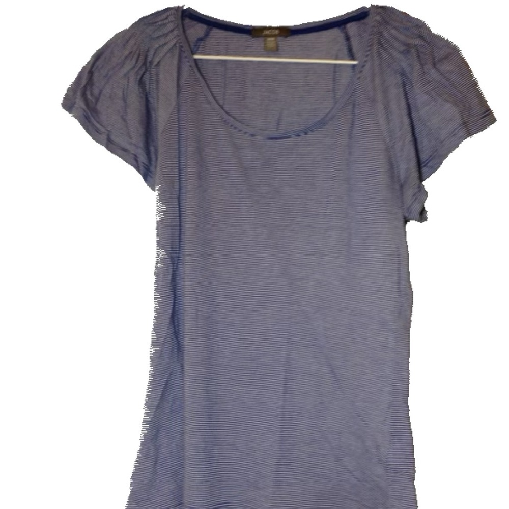 Jacob Women's Light Blue Short Sleeve Top - Picture 6 of 6